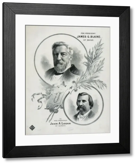 Framed Print : For president James G. Blaine, of Maine Framed Print : For president James G. Blaine, of Maine