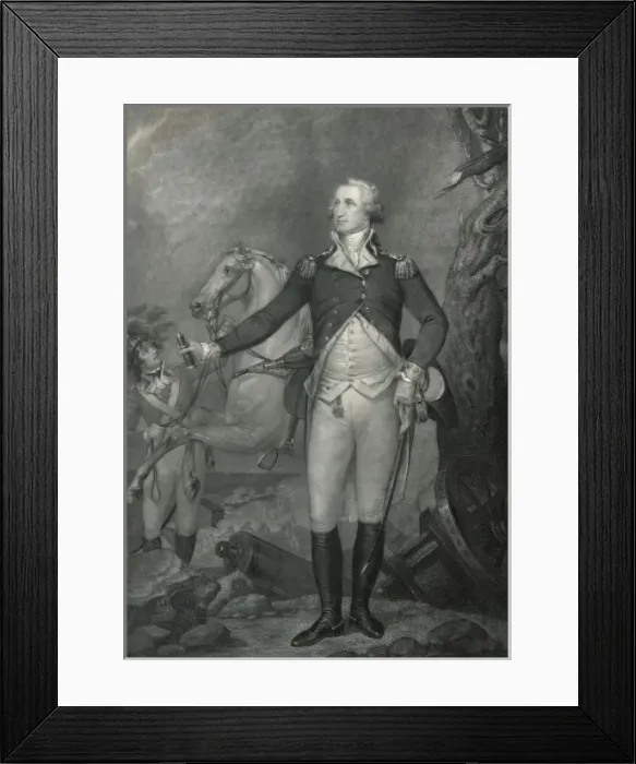 Framed Print : Gen. Washington (on the battle field at Trenton) Framed Print : Gen. Washington (on the battle field at Trenton)
