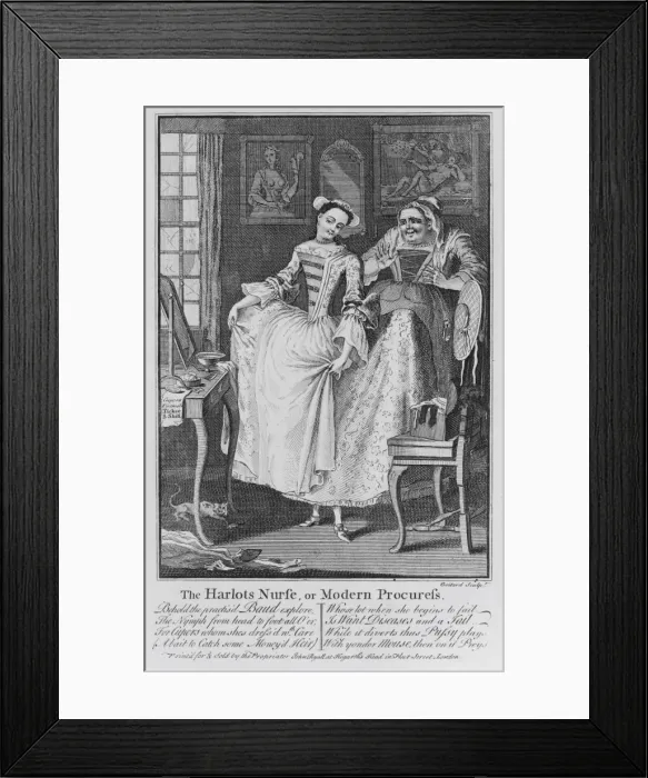 Framed Print : The harlots nurse, or modern procuress Framed Print : The harlots nurse, or modern procuress
