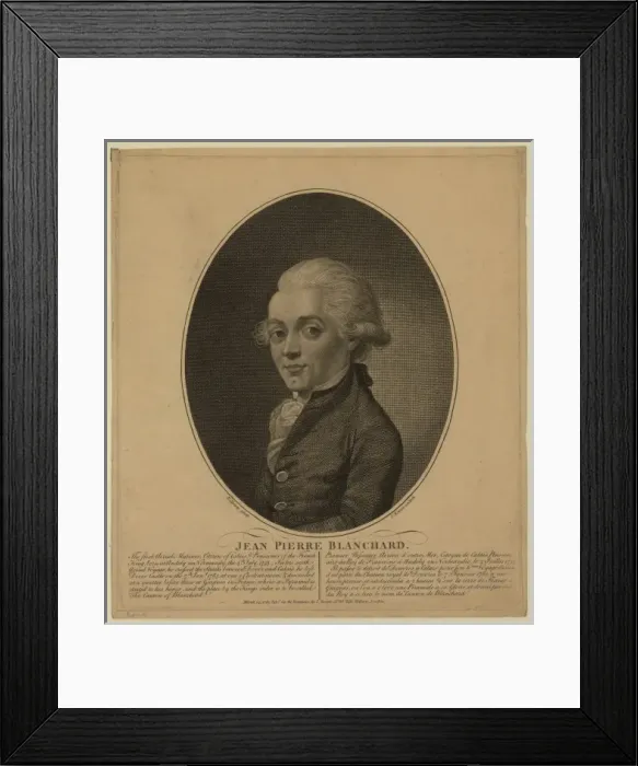 Framed Print : Jean Pierre Blanchard Framed Print : Jean Pierre Blanchard