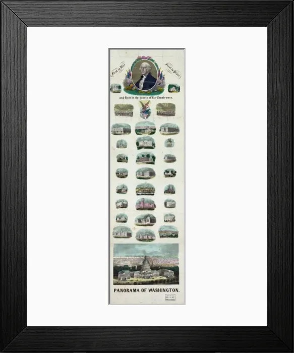 Framed Print : Panorama of Washington Framed Print : Panorama of Washington