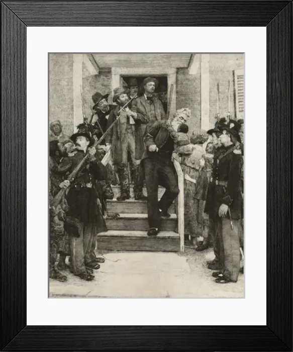 Framed Print : The last moments of John Brown Framed Print : The last moments of John Brown