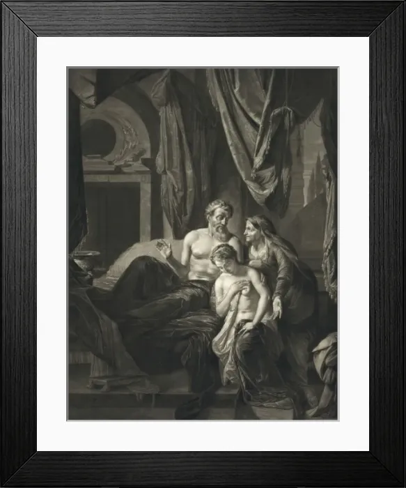 Framed Print : Man, older woman and younger woman Framed Print : Man, older woman and younger woman