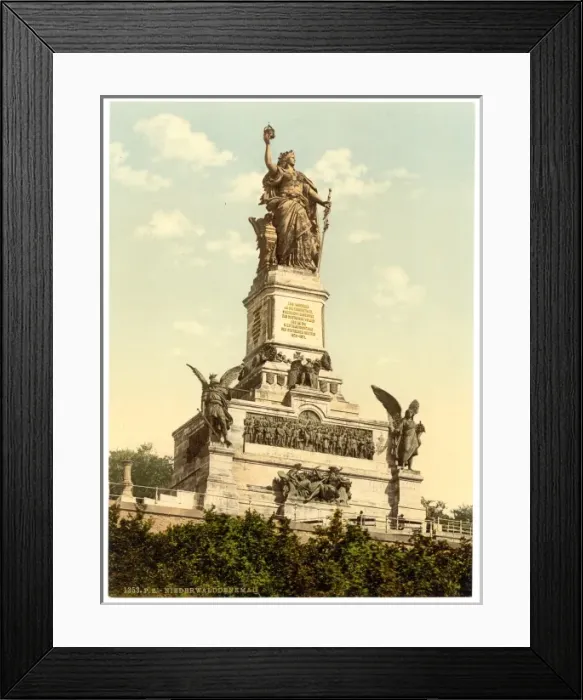 Framed Print : Niederwald Monument, the Rhine, Germany Framed Print : Niederwald Monument, the Rhine, Germany