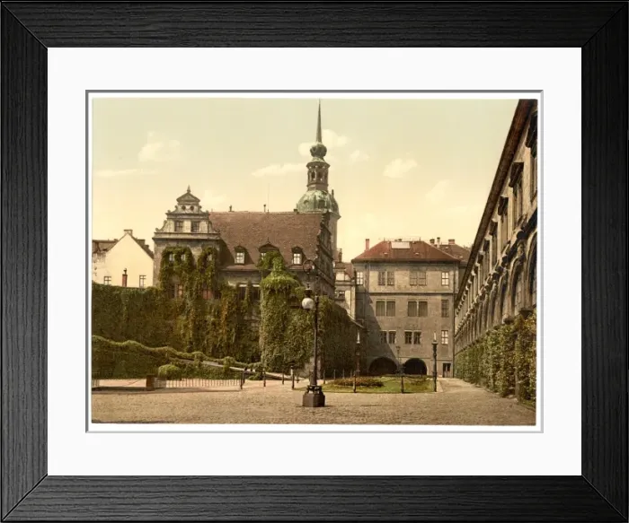 Framed Print : The Castle Yard, Altstadt, Dresden, Saxony, Germany