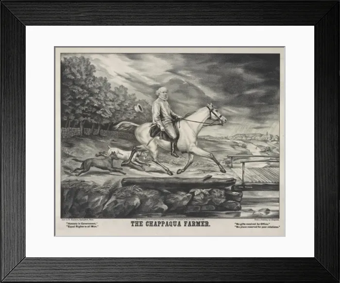 Framed Print : The Chappaqua farmer Framed Print : The Chappaqua farmer