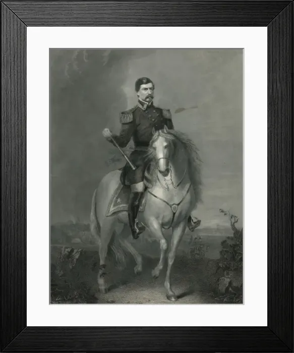 Framed Print : Maj. Gen. B. M Clellan, commanding United States Army Framed Print : Maj. Gen. B. M Clellan, commanding United States Army