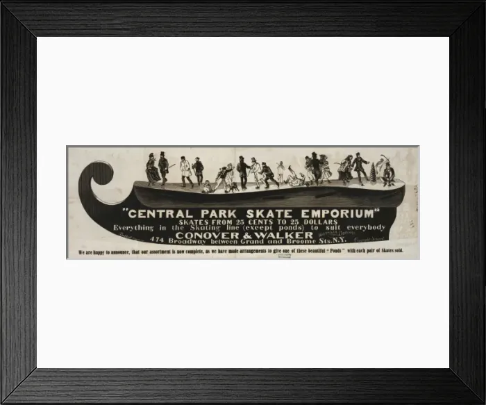 Framed Print : Central Park Skate Emporium