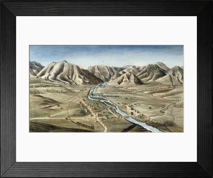 Framed Print : Golden City, C. T. - looking west Framed Print : Golden City, C. T. - looking west