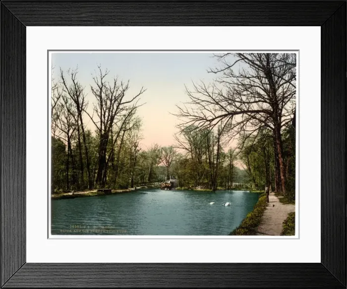 Framed Print : View from the fifth lock, Bromberg, Silesia, Germany (i. e Framed Print : View from the fifth lock, Bromberg, Silesia, Germany (i. e