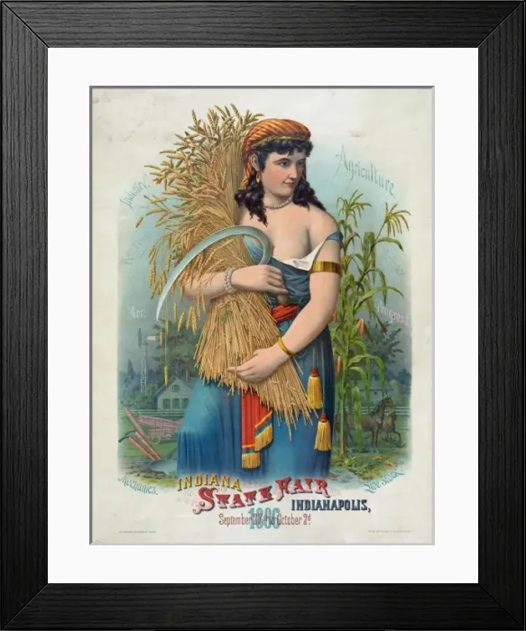 Framed Print : Indiana State Fair Indianapolis September 27th to October 2d Framed Print : Indiana State Fair Indianapolis September 27th to October 2d