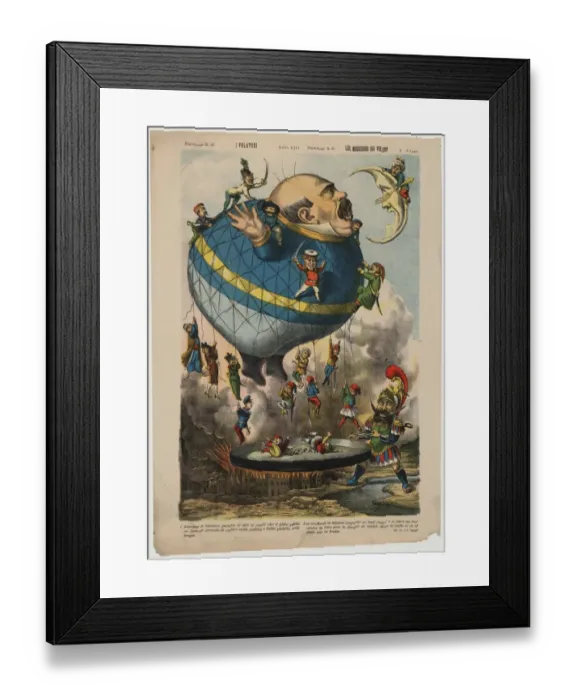 Framed Print : I volatori. Les messieurs qui volent Framed Print : I volatori. Les messieurs qui volent