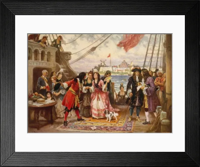 Framed Print : Captain Kidd in New York Harbor Framed Print : Captain Kidd in New York Harbor