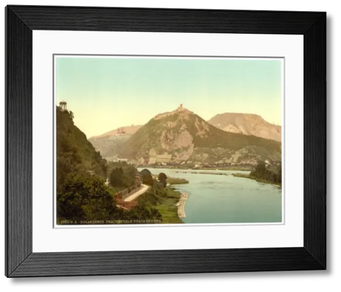 Framed Print : Drachenburg, Rolandseck and Drachenfels, the Rhine, Germany Framed Print : Drachenburg, Rolandseck and Drachenfels, the Rhine, Germany