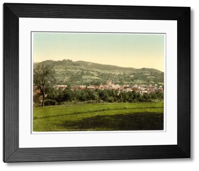 Framed Print : Blankenburg, I. with Greifenstein, Thuringia, Germany Framed Print : Blankenburg, I. with Greifenstein, Thuringia, Germany