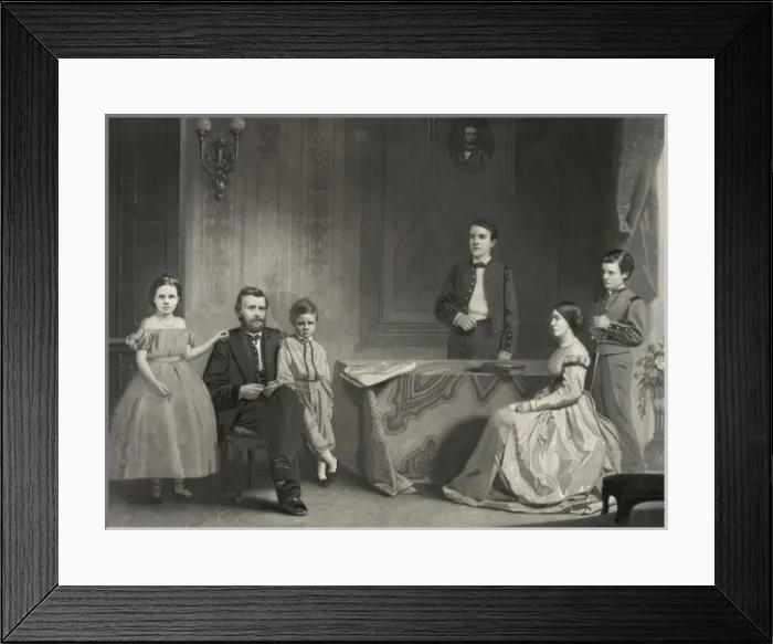 Framed Print : Grant and his family Framed Print : Grant and his family
