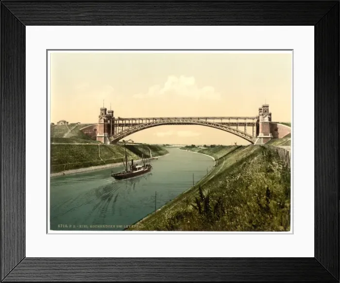 Framed Print : High bridge at Holtenau, Kiel, Schleswig-Holstein, Germany Framed Print : High bridge at Holtenau, Kiel, Schleswig-Holstein, Germany