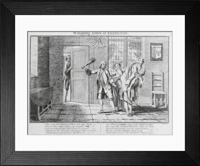 Framed Print : Whipping John of Islington Framed Print : Whipping John of Islington