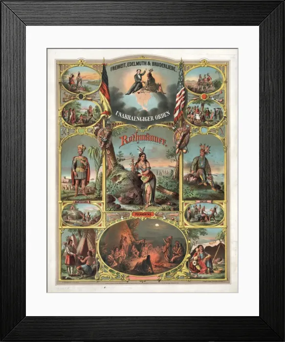 Framed Print : Unabhaengiger Orden der Rothmunner Framed Print : Unabhaengiger Orden der Rothmunner