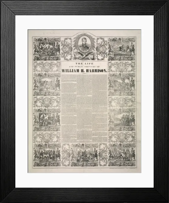 Framed Print : The life and public services of William H. Harrison Framed Print : The life and public services of William H. Harrison