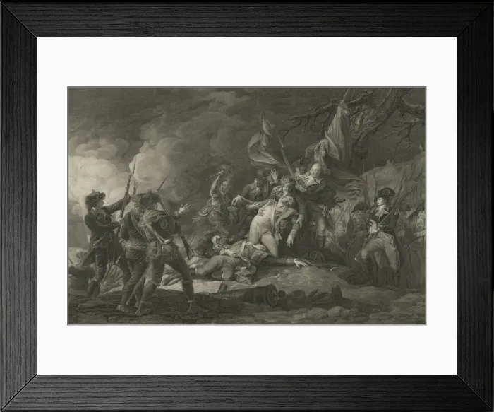 Framed Print : The death of General Montgomery at Quebec La mort du General Framed Print : The death of General Montgomery at Quebec La mort du General