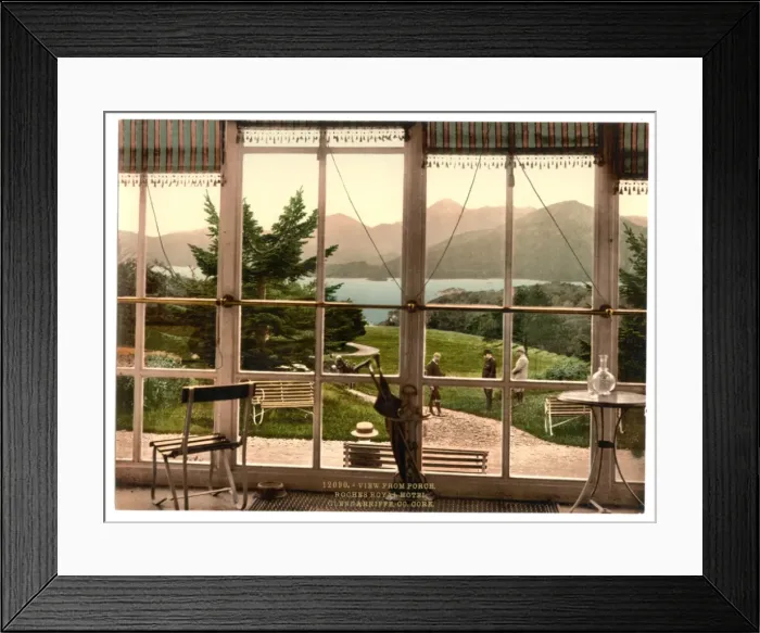 Framed Print : From Roches Royal Hotel, Glengariff Harbor. County Cork, Ire Framed Print : From Roches Royal Hotel, Glengariff Harbor. County Cork, Ire