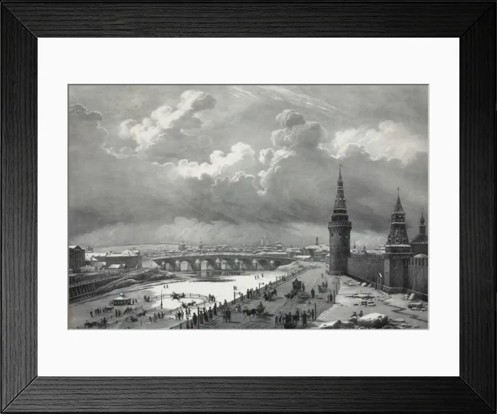 Framed Print : Vue du pont de Pierre, prise du cremlin Framed Print : Vue du pont de Pierre, prise du cremlin