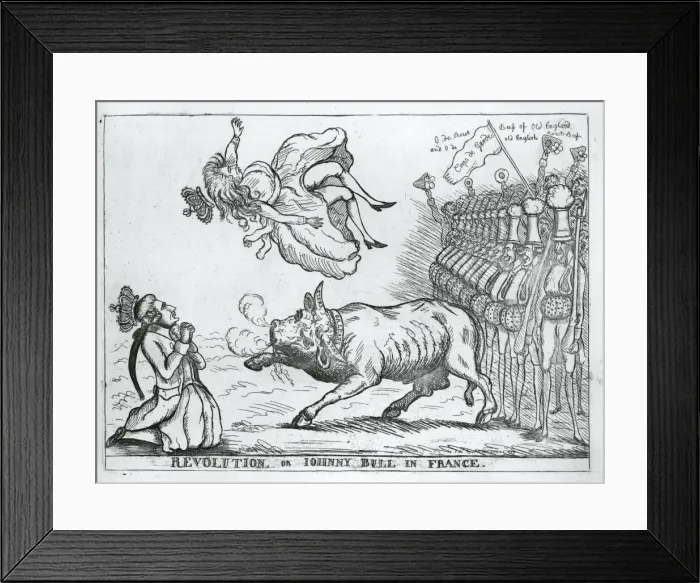 Framed Print : Revolution, or Johnny Bull in France Framed Print : Revolution, or Johnny Bull in France