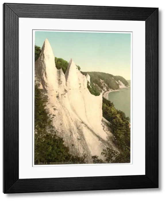 Framed Print : The Wissower Klinken, seen from the west, Isle of Rugen, Ger Framed Print : The Wissower Klinken, seen from the west, Isle of Rugen, Ger