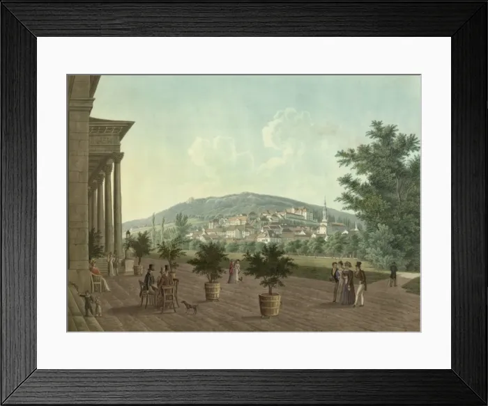 Framed Print : Baden im conversutions Haus gezeichnet Framed Print : Baden im conversutions Haus gezeichnet