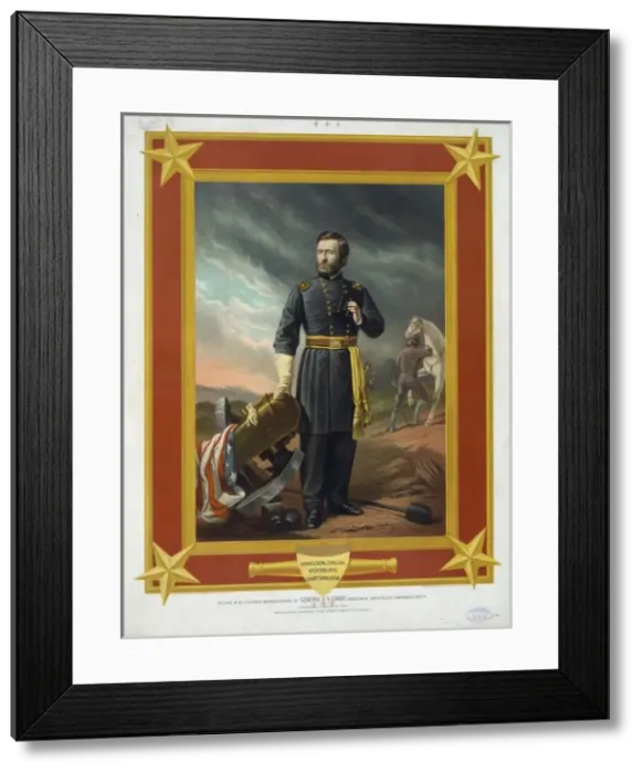 Framed Print : Facsimile of the celebrated antrobus portait of General U. S Framed Print : Facsimile of the celebrated antrobus portait of General U. S