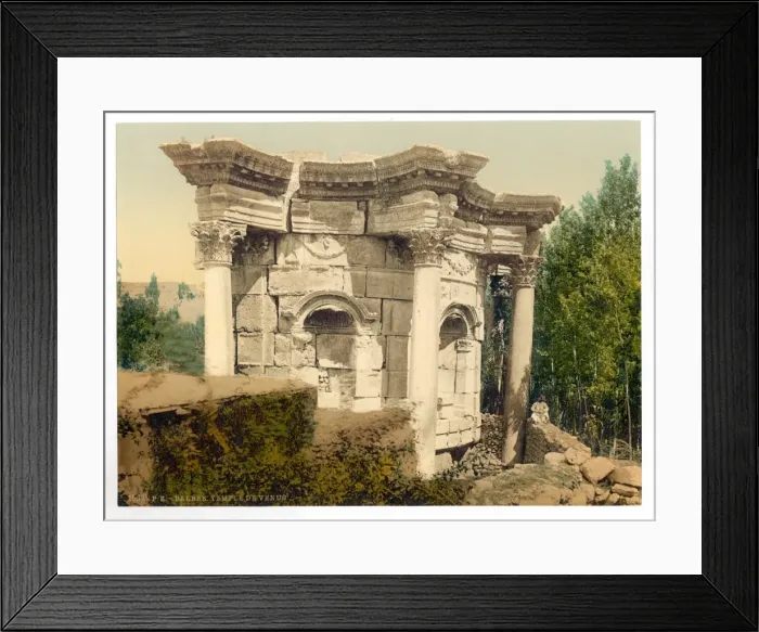 Framed Print : The round temple (Temple of Venus), Baalbek, Holy Land, (i. e Framed Print : The round temple (Temple of Venus), Baalbek, Holy Land, (i. e
