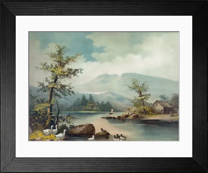 Framed Print : Spring on the Androscogan Framed Print : Spring on the Androscogan
