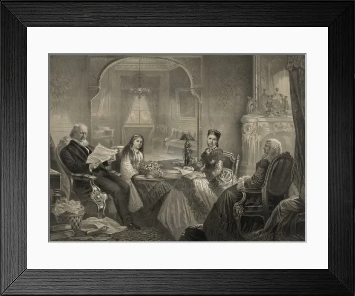Framed Print : Horace Greeley and family Framed Print : Horace Greeley and family