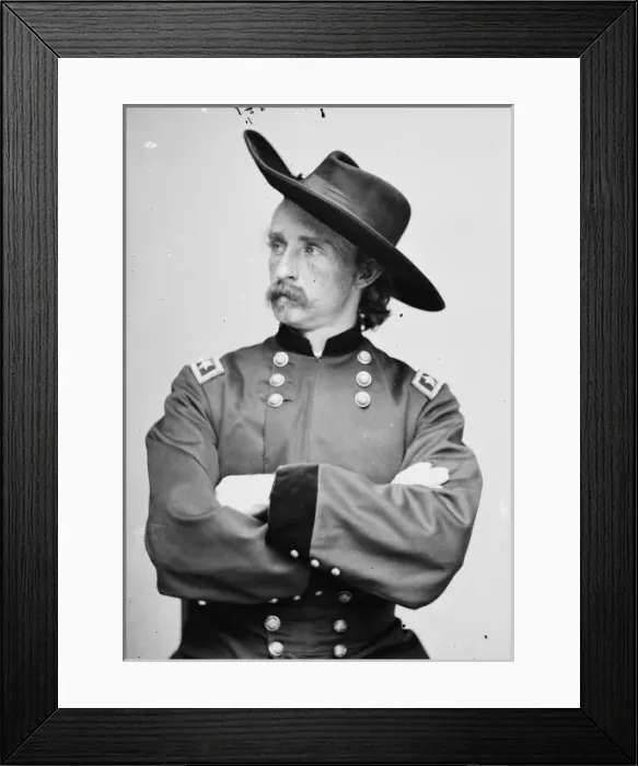 Framed Print : Custer. Date between 1860 and 1870 Framed Print : Custer. Date between 1860 and 1870