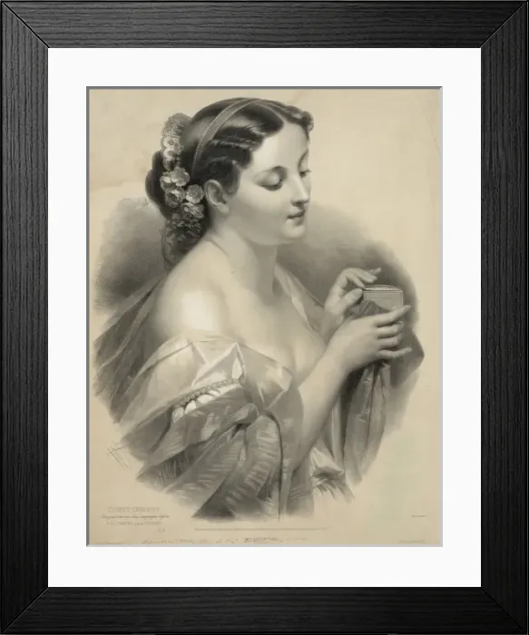 Framed Print : Pandore. Date c1857 May 11 Framed Print : Pandore. Date c1857 May 11