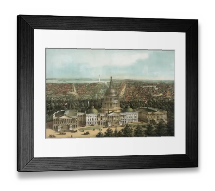 Framed Print : View of Washington City Framed Print : View of Washington City