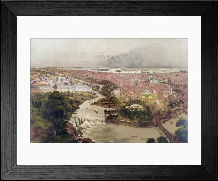Framed Print : Birds eye view of Philadelphia & centennial grounds Framed Print : Birds eye view of Philadelphia & centennial grounds