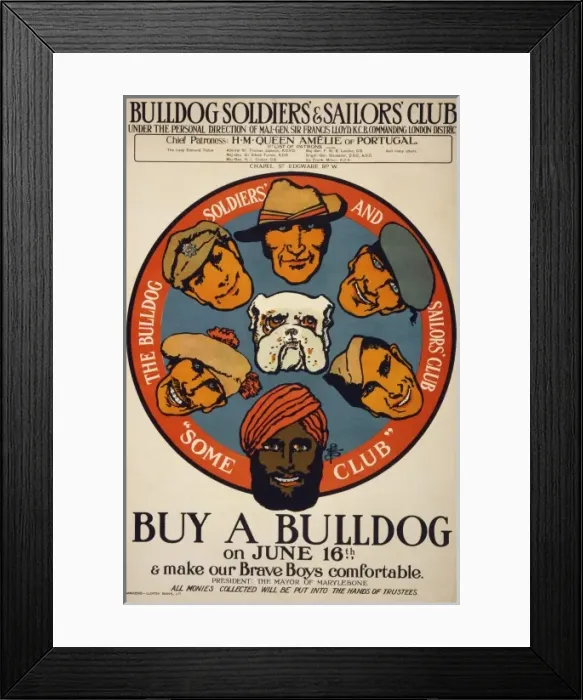 Framed Print : Buy a bulldog on June 16th & make our brave boys more comfor Framed Print : Buy a bulldog on June 16th & make our brave boys more comfor