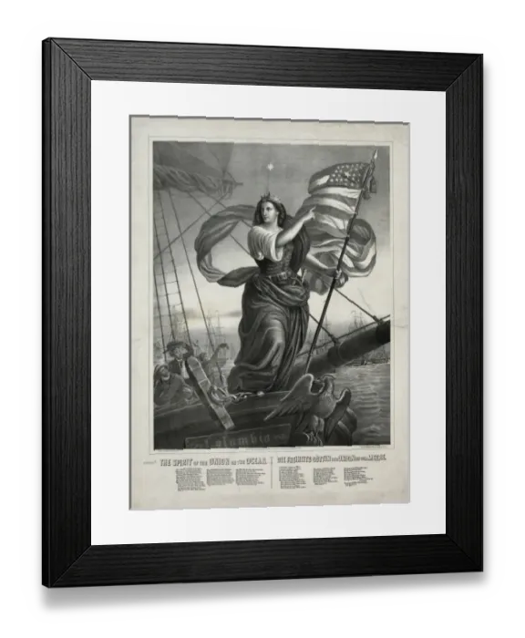 Framed Print : The spirit of the union on the ocean Framed Print : The spirit of the union on the ocean