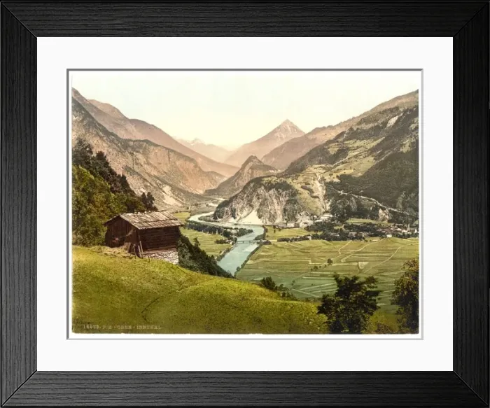 Framed Print : Ober-innthal from Schrofenstein, Tyrol, Austria Framed Print : Ober-innthal from Schrofenstein, Tyrol, Austria