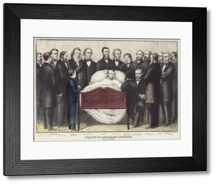 Framed Print : Death of Abraham Lincoln, April 15th 1865 Framed Print : Death of Abraham Lincoln, April 15th 1865