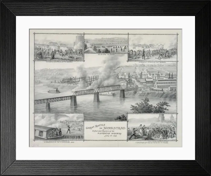 Framed Print : Great Battle of Homestead Framed Print : Great Battle of Homestead