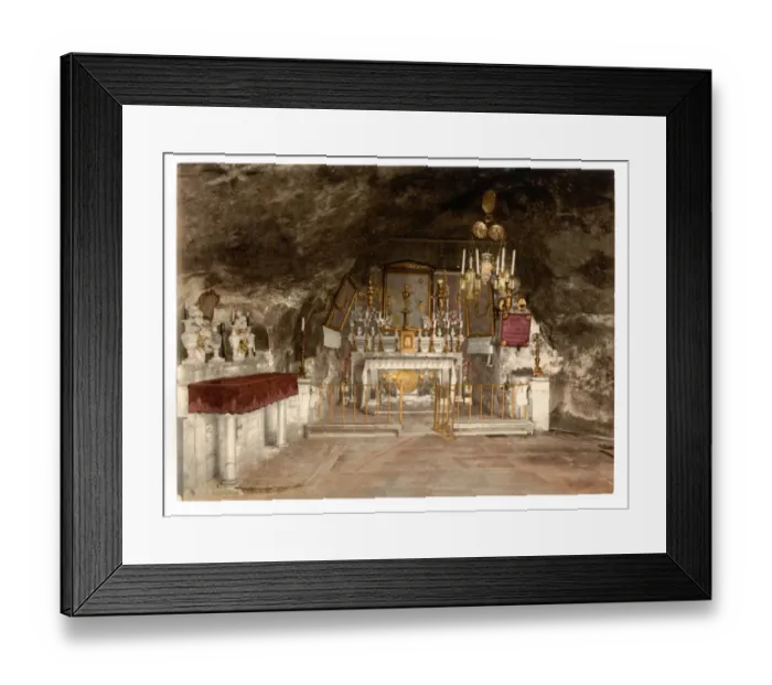 Framed Print : Interior of the Grotto of the Agony, Jerusalem, Holy Land Framed Print : Interior of the Grotto of the Agony, Jerusalem, Holy Land