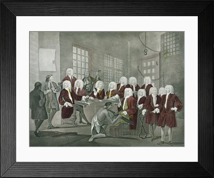 Framed Print : Bambridge on trial for murder by a committee of the House of Framed Print : Bambridge on trial for murder by a committee of the House of