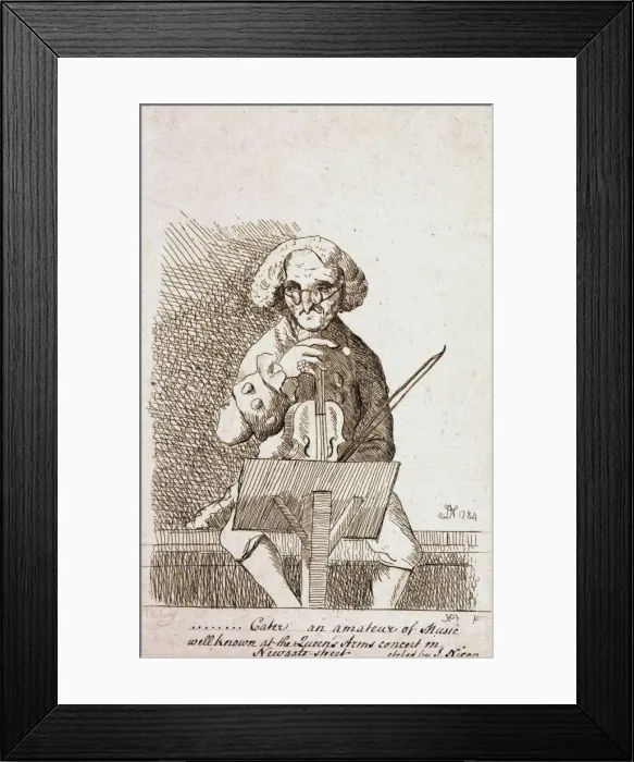 Framed Print : --Cater... an amateur of music well known at the Queens Ar Framed Print : --Cater... an amateur of music well known at the Queens Ar