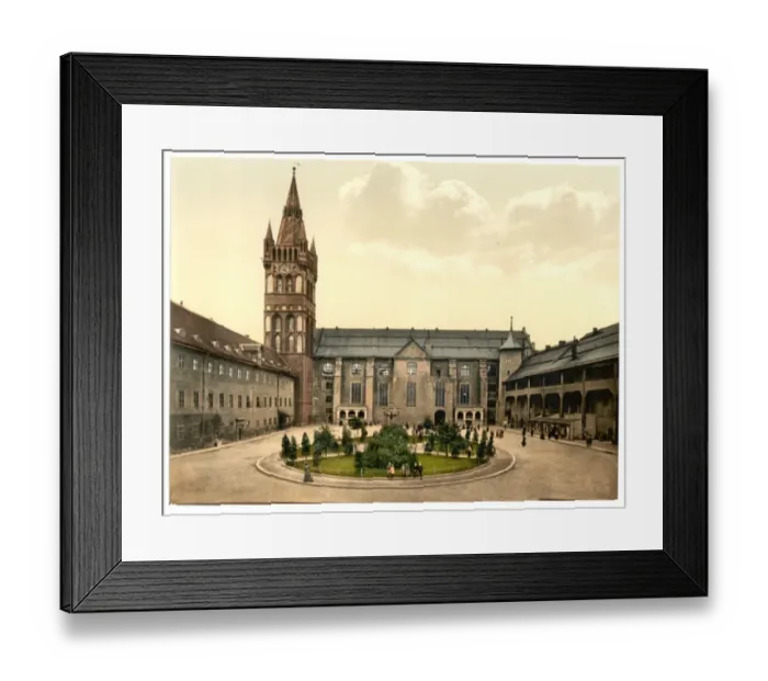 Framed Print : Court and church of the castle and the criminal tribunal, Ko Framed Print : Court and church of the castle and the criminal tribunal, Ko
