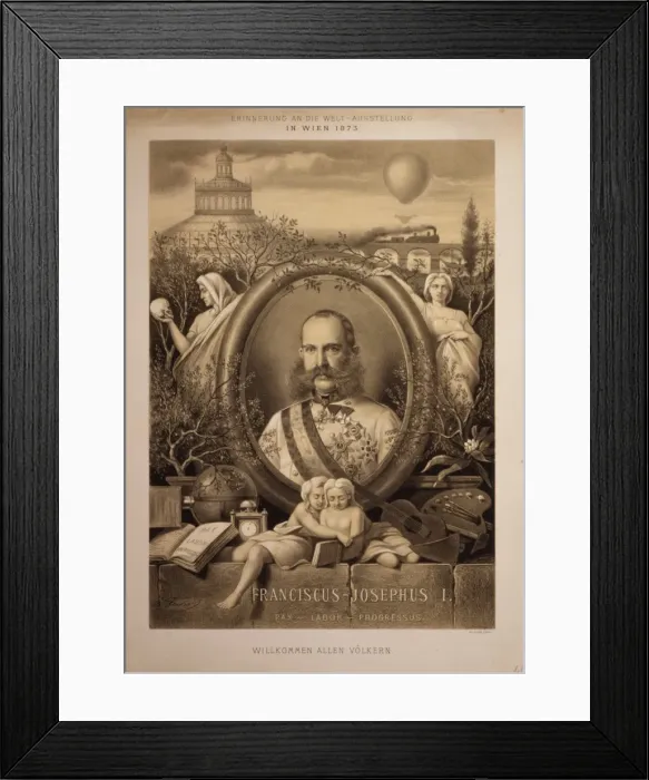 Framed Print : Franciscus-Josephus I. Pax, labor, progressus Framed Print : Franciscus-Josephus I. Pax, labor, progressus