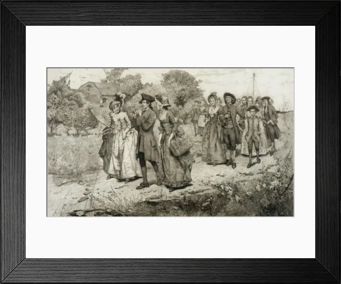 Framed Print : May day -- colonial days Framed Print : May day -- colonial days