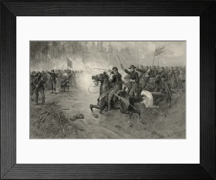 Framed Print : Sheridans charge Framed Print : Sheridans charge
